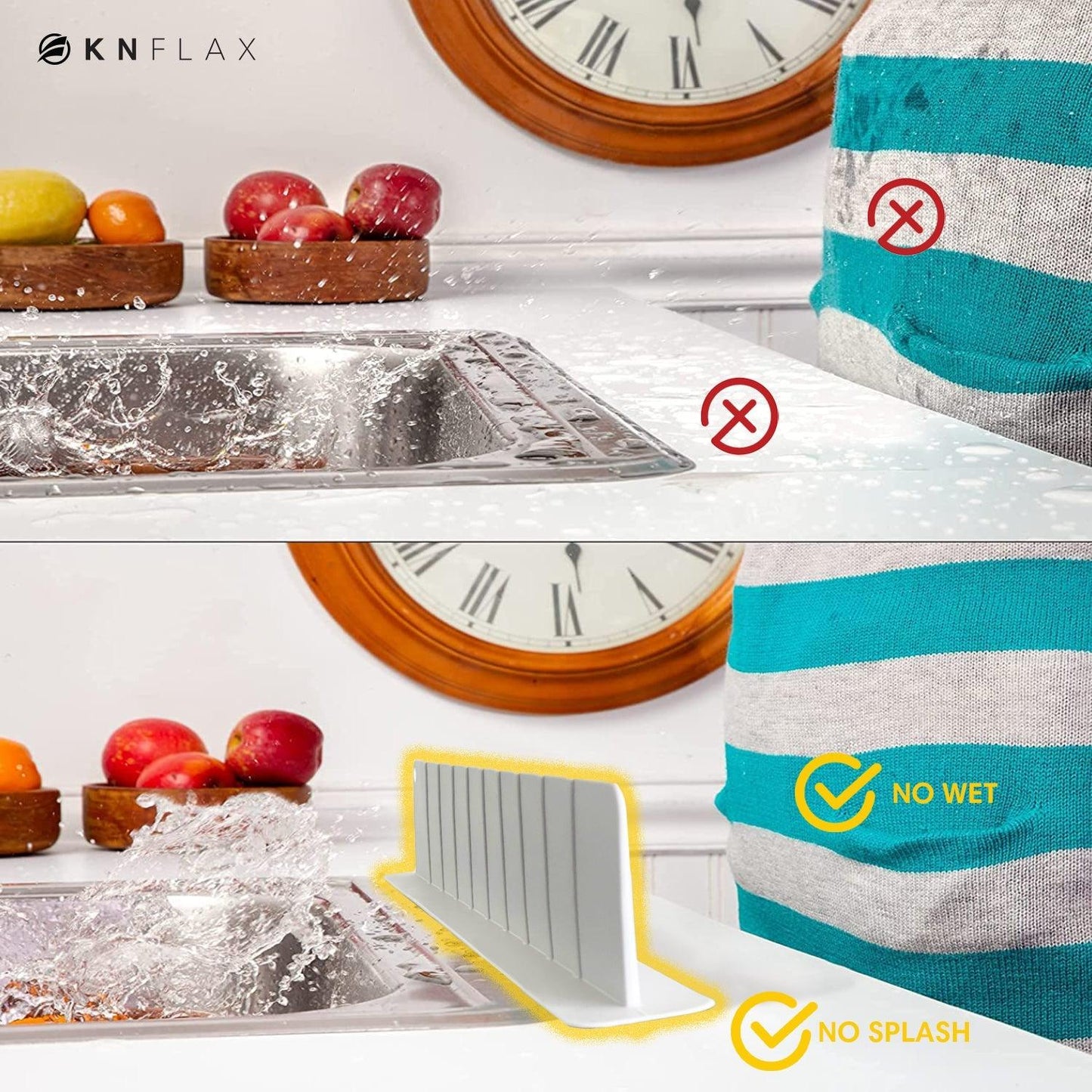 ✨ Kitchen Sink Splash Guard – 💧 Waterproof Splashback for Mess-Free Dish Washing